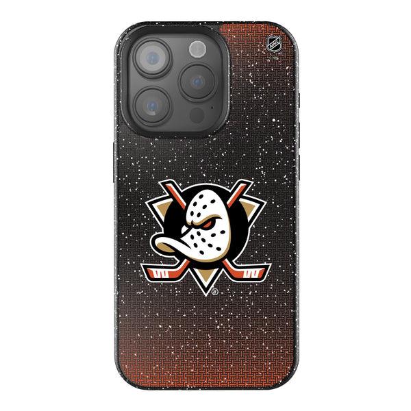 Anaheim Ducks Linen iPhone Bling Phone Case for Apple iPhone
