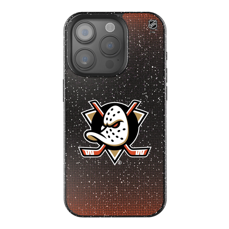 Anaheim Ducks Linen iPhone Bling Phone Case for Apple iPhone