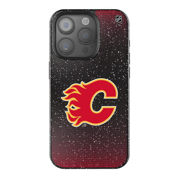 Calgary Flames Linen iPhone Bling Phone Case for Apple iPhone