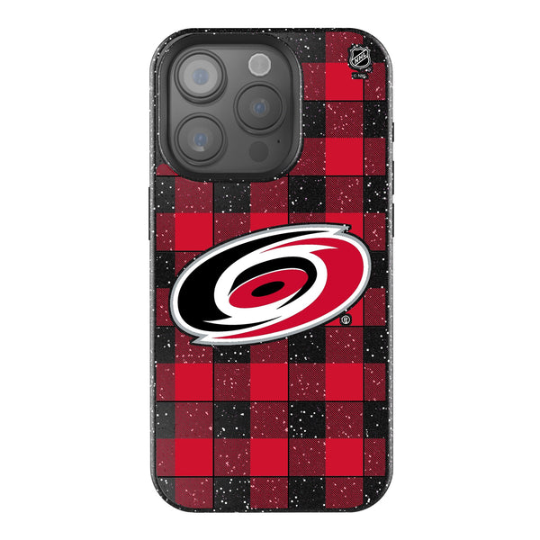 Carolina Hurricanes Plaid iPhone Bling Phone Case