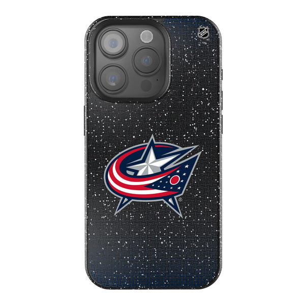 Columbus Blue Jackets Linen iPhone Bling Phone Case for Apple iPhone