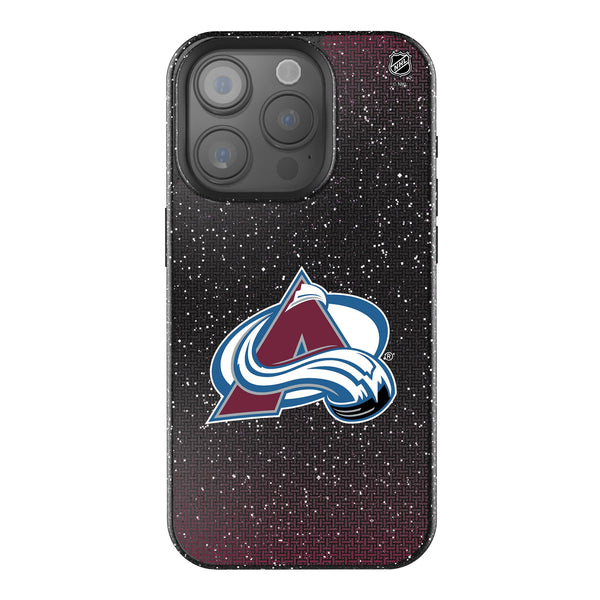 Colorado Avalanche Linen iPhone Bling Phone Case for Apple iPhone
