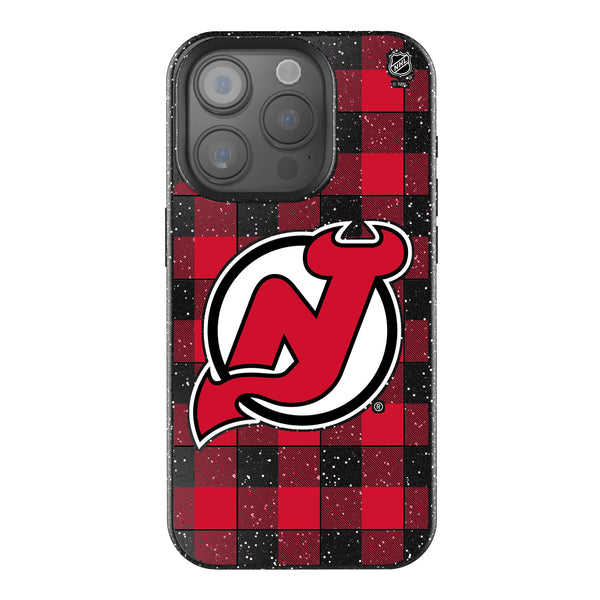 New Jersey Devils Plaid iPhone Bling Phone Case