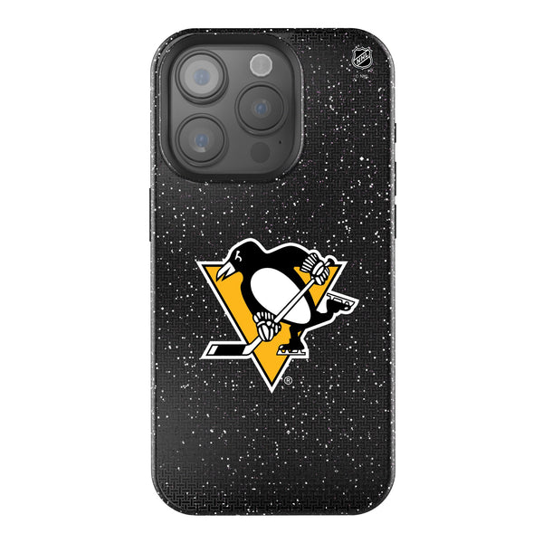 Pittsburgh Penguins Linen iPhone Bling Phone Case for Apple iPhone