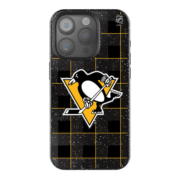 Pittsburgh Penguins Plaid iPhone Bling Phone Case