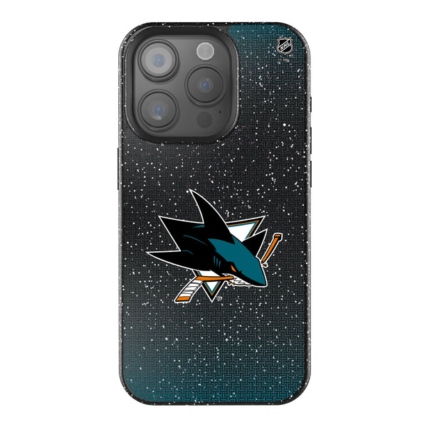 San Jose Sharks Linen iPhone Bling Phone Case for Apple iPhone