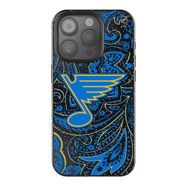 St. Louis Blues Paisley iPhone Bling Phone Case for Apple iPhone