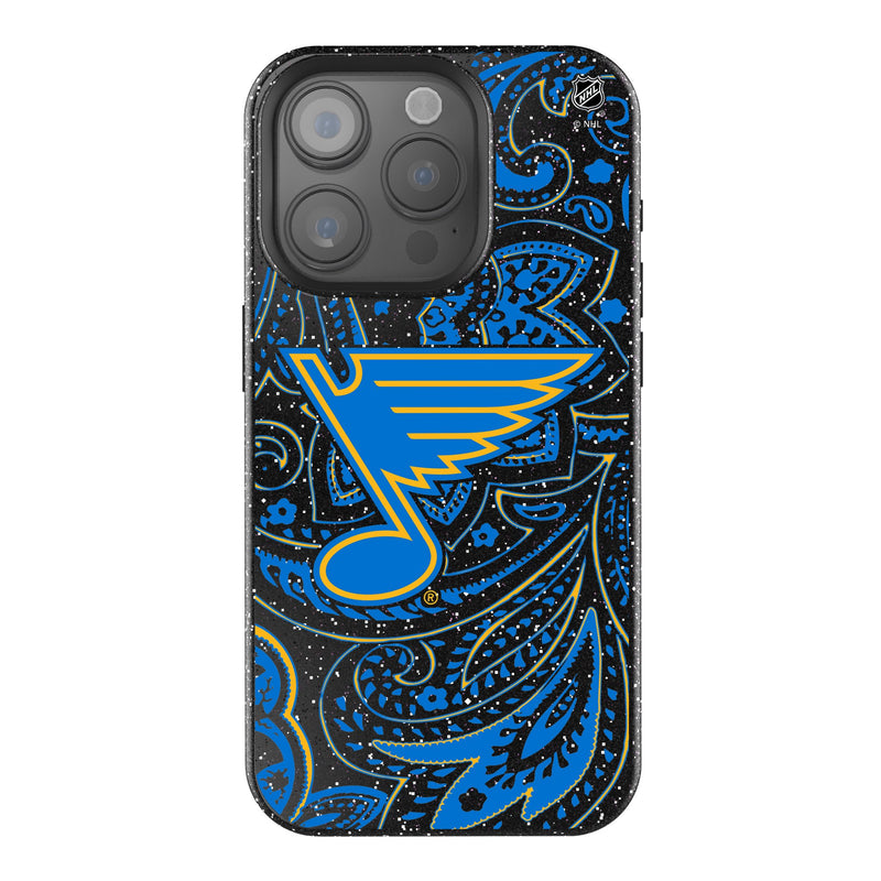 St. Louis Blues Paisley iPhone Bling Phone Case for Apple iPhone