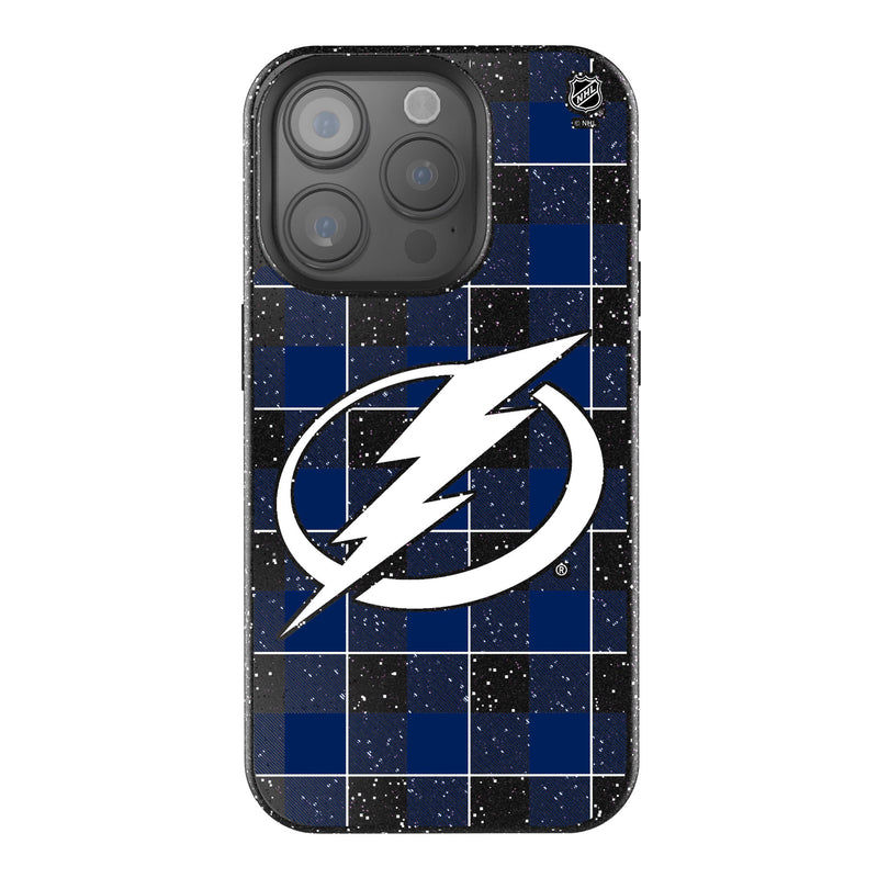 Tampa Bay Lightning Plaid iPhone Bling Phone Case