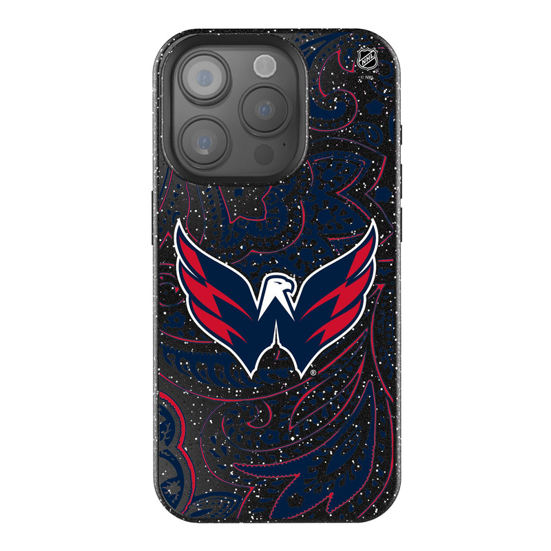 Washington Capitals Paisley iPhone Bling Phone Case