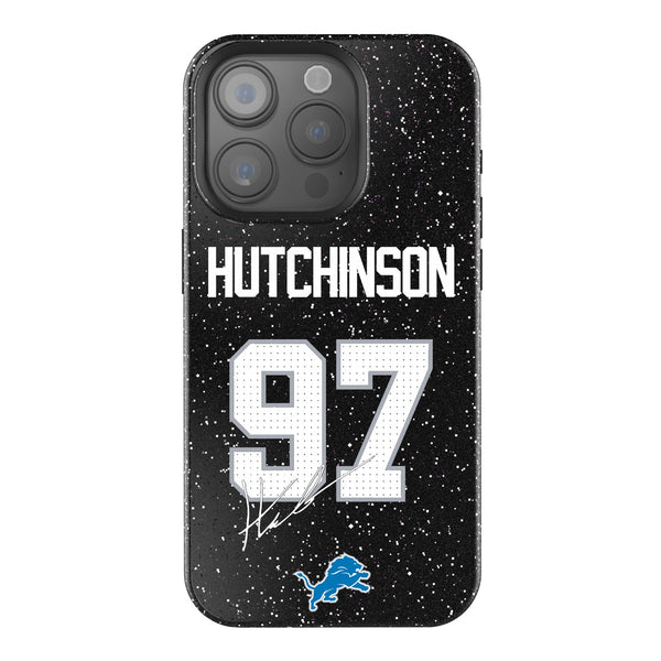 Aidan Hutchinson Detroit Lions 97 Ready iPhone Bling Phone Case