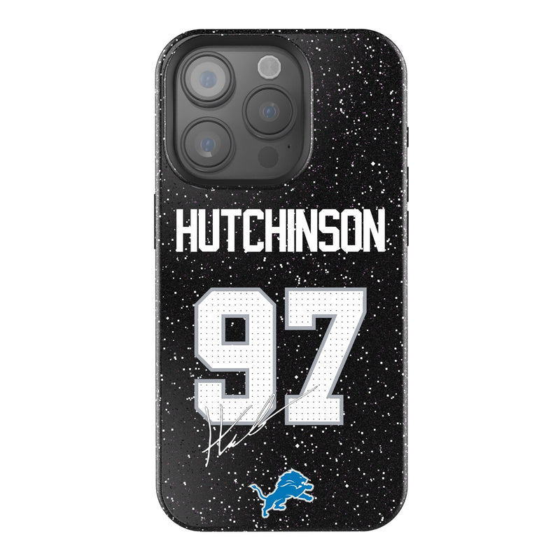 Aidan Hutchinson Detroit Lions 97 Ready iPhone Bling Phone Case