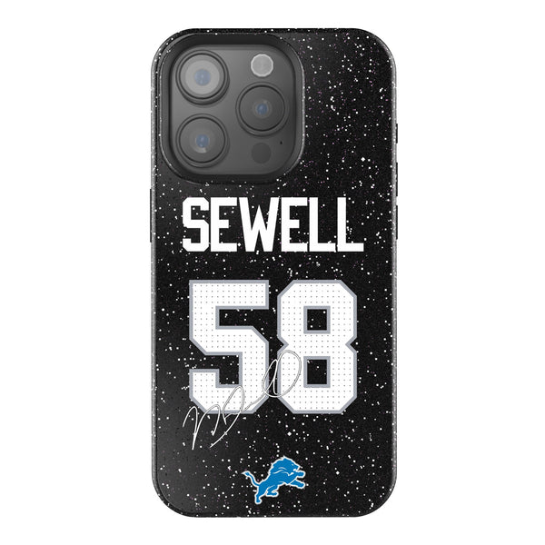 Penei Sewell Detroit Lions 58 Ready iPhone Bling Phone Case