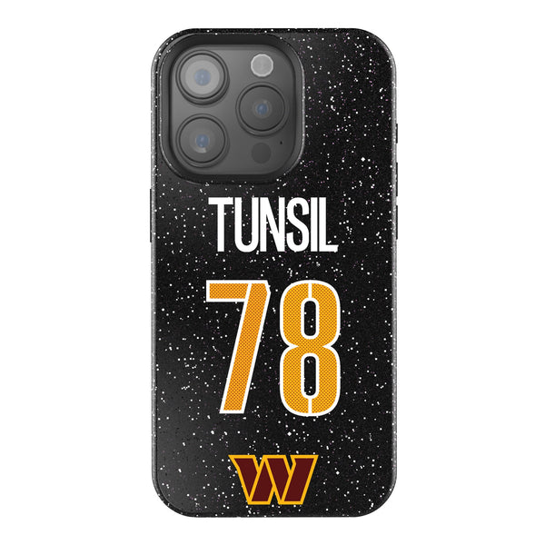 Laremy Tunsil Washington Commanders 78 Game Tactic iPhone Bling Phone Case for Apple iPhone