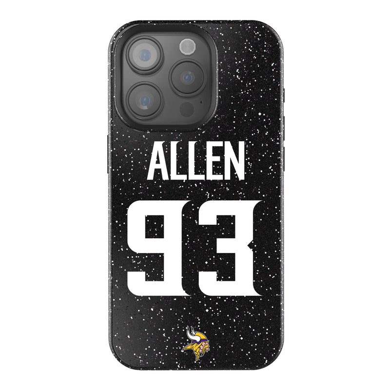 Jonathan Allen Minnesota Vikings 93 Game Tactic iPhone Bling Phone Case for Apple iPhone