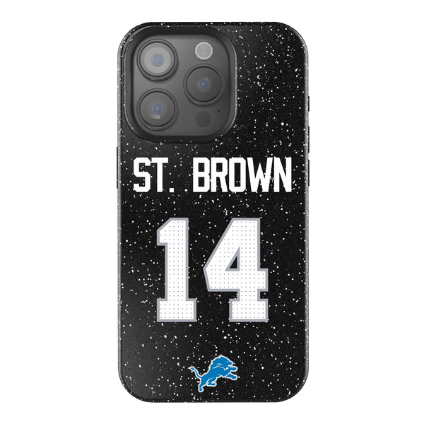 Amon-Ra St. Brown Detroit Lions 14 Ready iPhone Bling Phone Case