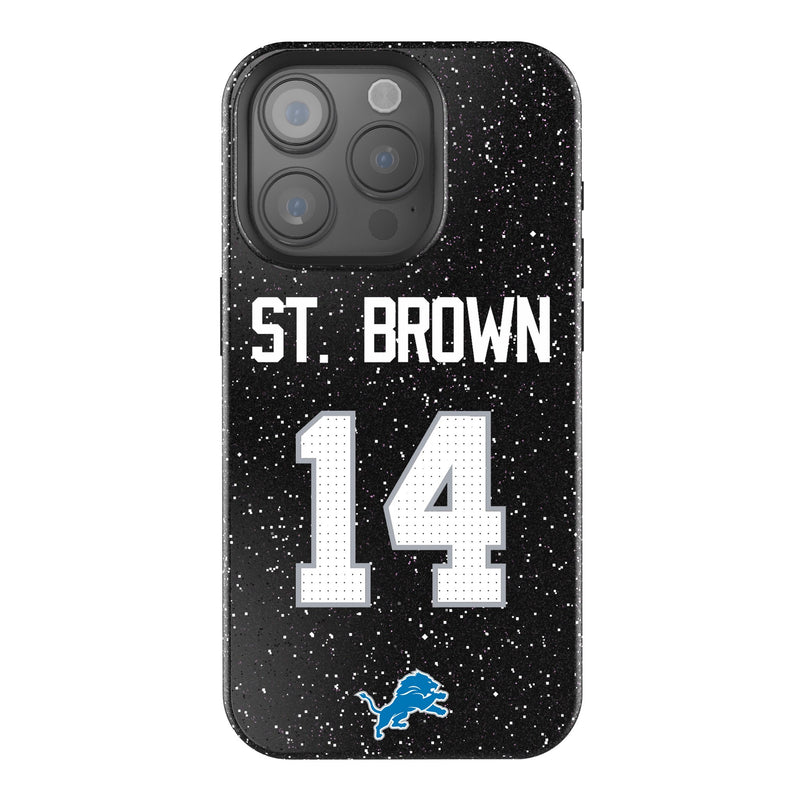 Amon-Ra St. Brown Detroit Lions 14 Ready iPhone Bling Phone Case