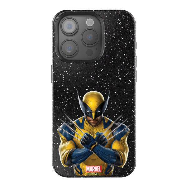 Marvel Deadpool Wolverine Badge iPhone Bling Phone Case