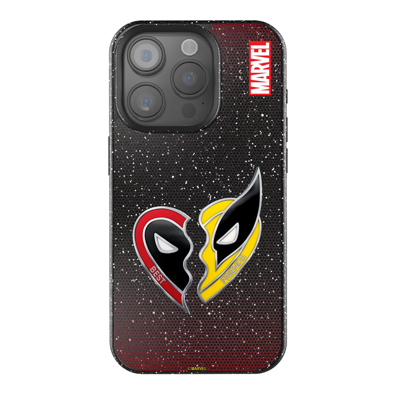 Marvel Deadpool Wolverine Grid iPhone Bling Phone Case