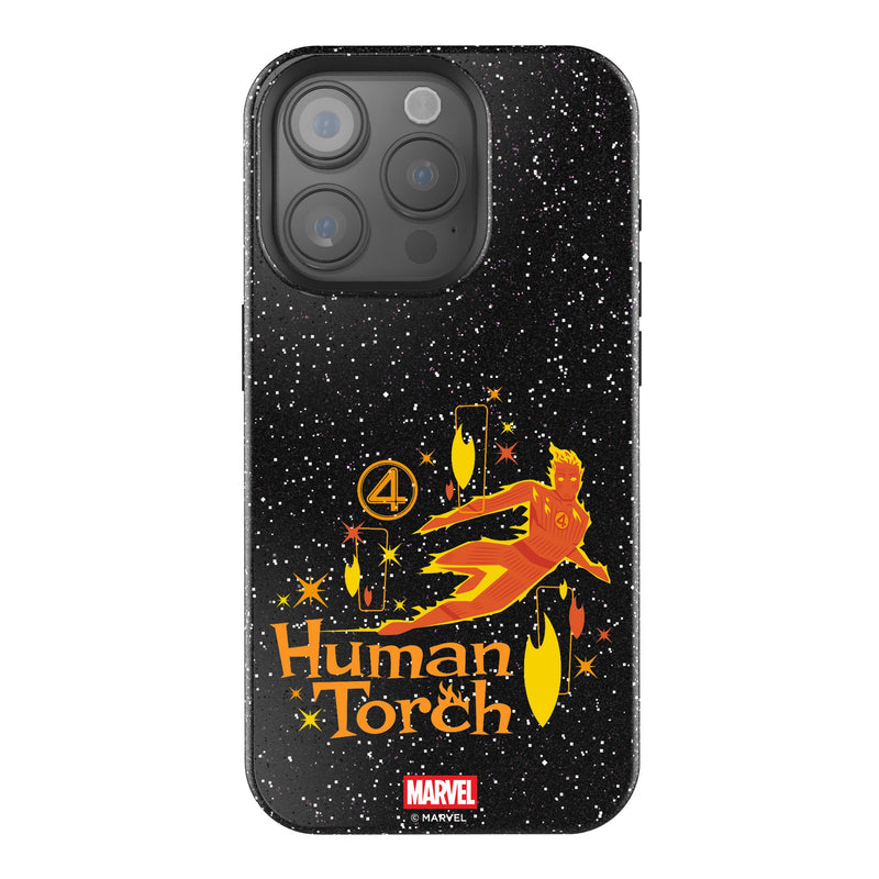 Marvel Human Torch Badge iPhone Bling Phone Case for Apple iPhone