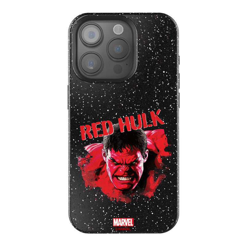 Marvel Avengers Red Hulk Badge iPhone Bling Phone Case