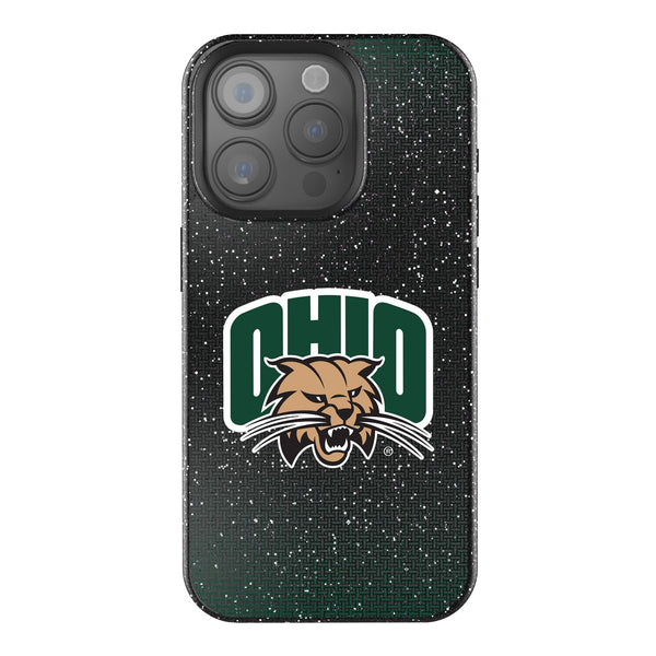 Ohio University Bobcats Linen iPhone Bling Phone Case for Apple iPhone