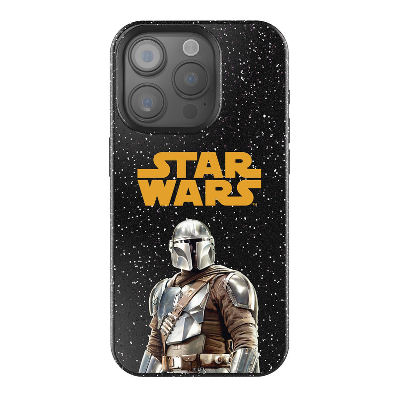 Star Wars: The Mandalorian Din Djarin Color Block iPhone Bling Phone Case