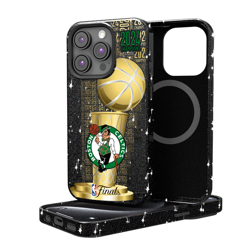 Boston Celtics 2024 NBA Champions iPhone Bling Phone Case