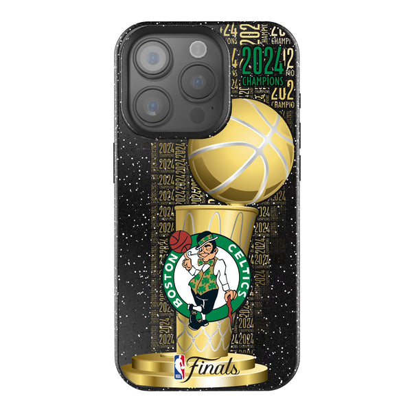 Boston Celtics 2024 NBA Champions iPhone Bling Phone Case