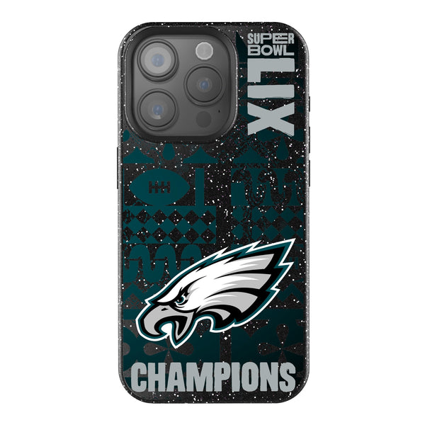 Philadelphia Eagles 2025 Super Bowl iPhone Bling Phone Case for Apple iPhone