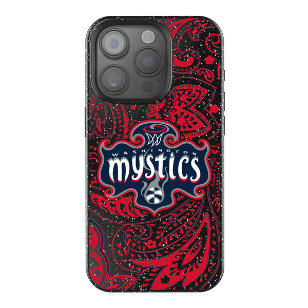 Washington Mystics Paisley iPhone Bling Phone Case