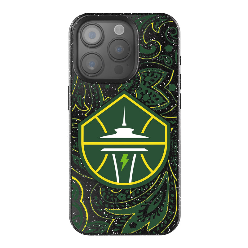 Seattle Storm Paisley iPhone Bling Phone Case