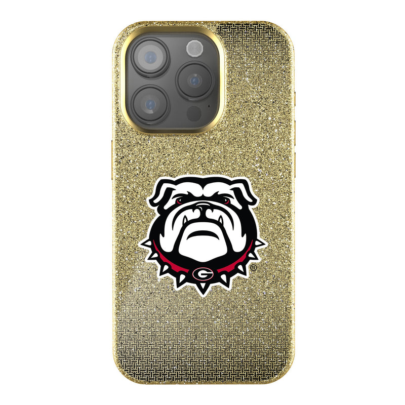 University of Georgia Bulldogs Uga Linen iPhone Bling Phone Case for Apple iPhone