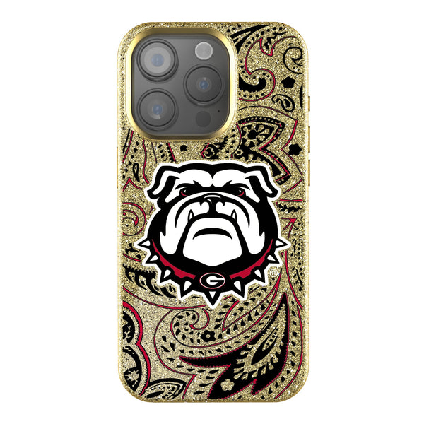 University of Georgia Bulldogs Uga Paisley iPhone Bling Phone Case for Apple iPhone