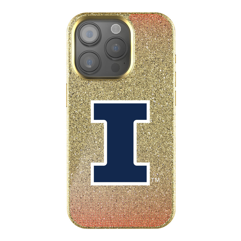 University of Illinois Fighting Illini Linen iPhone Bling Phone Case for Apple iPhone
