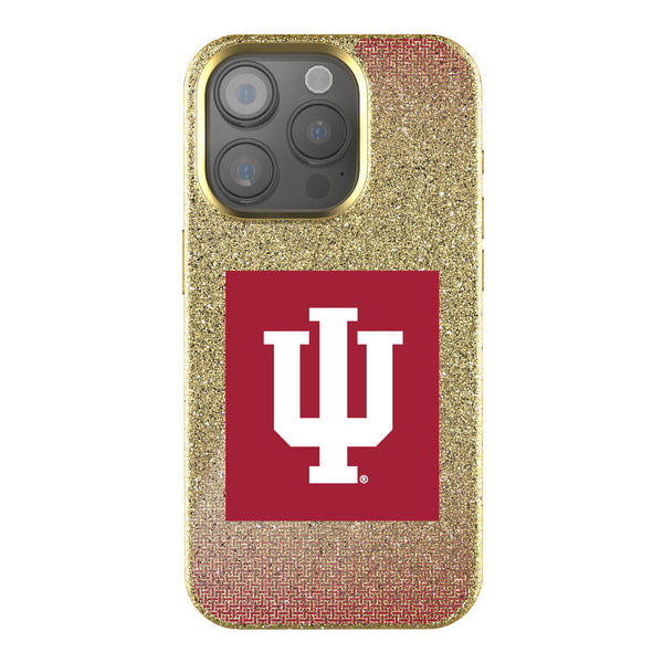 Indiana University Hoosiers Linen iPhone Bling Phone Case for Apple iPhone