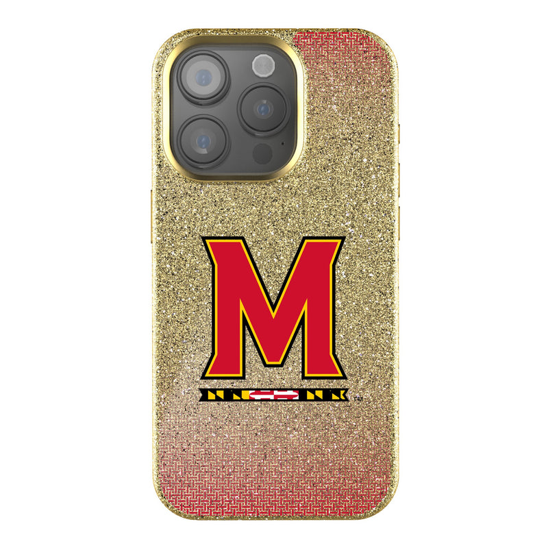 University of Maryland Terrapins Linen iPhone Bling Phone Case for Apple iPhone