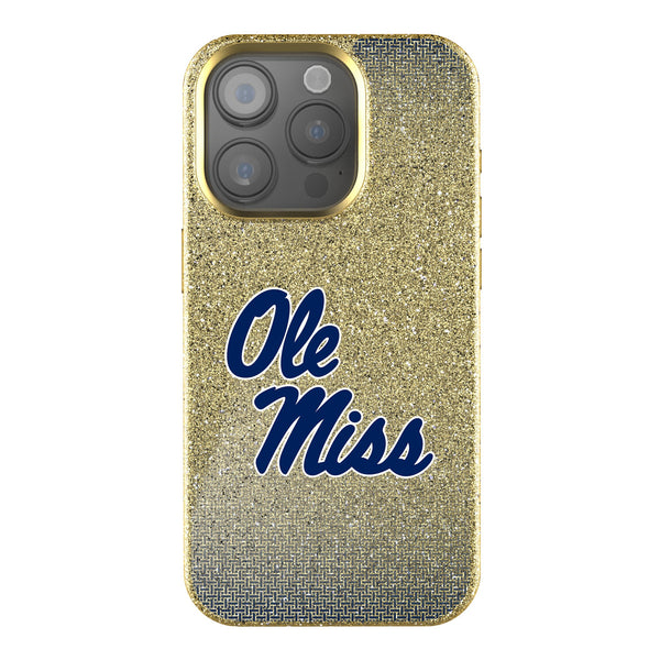 University of Mississippi Rebels Linen iPhone Bling Phone Case for Apple iPhone