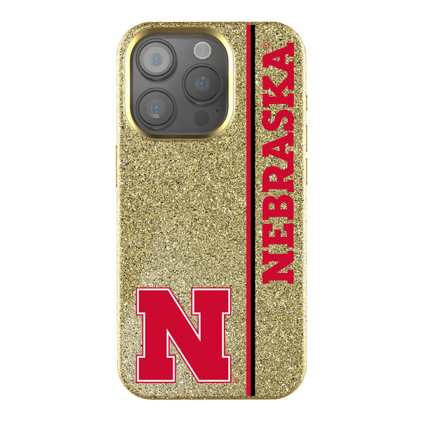 University of Nebraska Huskers Block N Sidebar iPhone Bling Phone Case