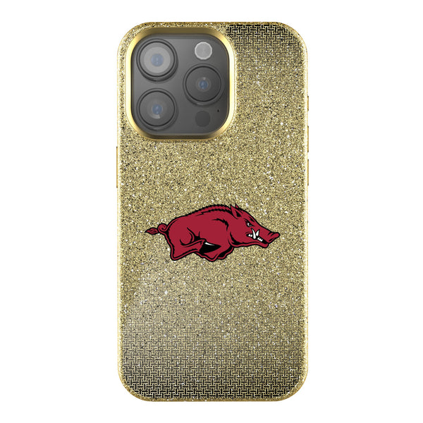 University of Arkansas Fayetteville Razorbacks Linen iPhone Bling Phone Case for Apple iPhone