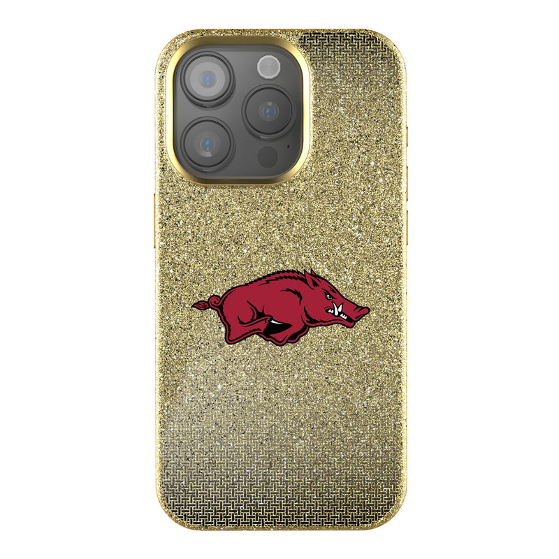 University of Arkansas Fayetteville Razorbacks Linen iPhone Bling Phone Case for Apple iPhone