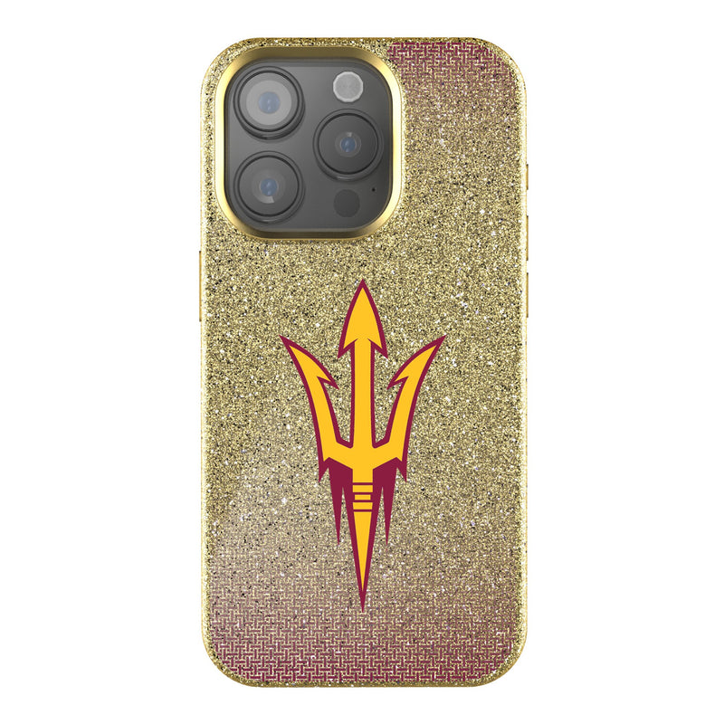 Arizona State University Sun Devils Linen iPhone Bling Phone Case for Apple iPhone