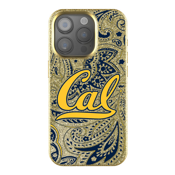 University of California Berkeley Golden Bears Paisley iPhone Bling Phone Case