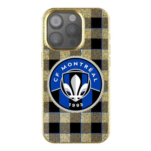 CF Montreal  Plaid iPhone Bling Phone Case