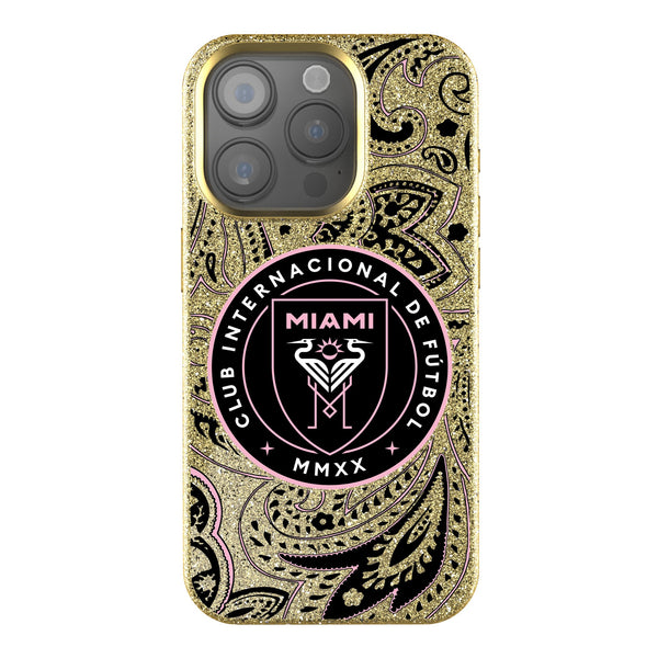 Inter Miami CF  Paisley iPhone Bling Phone Case