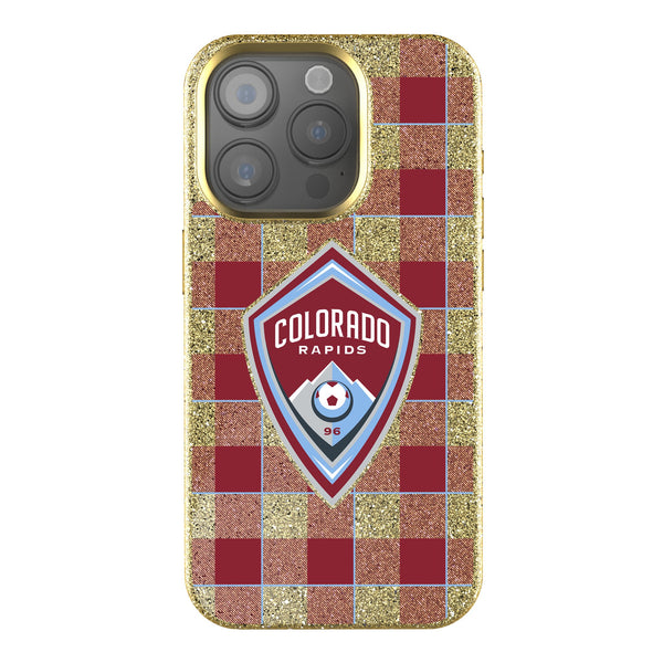 Colorado Rapids  Plaid iPhone Bling Phone Case