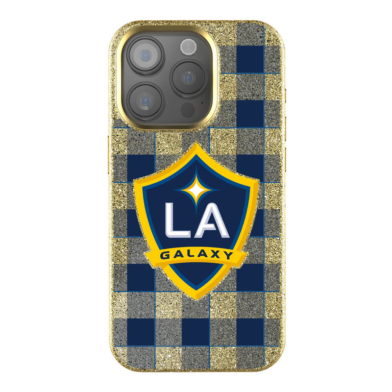 LA Galaxy  Plaid iPhone Bling Phone Case