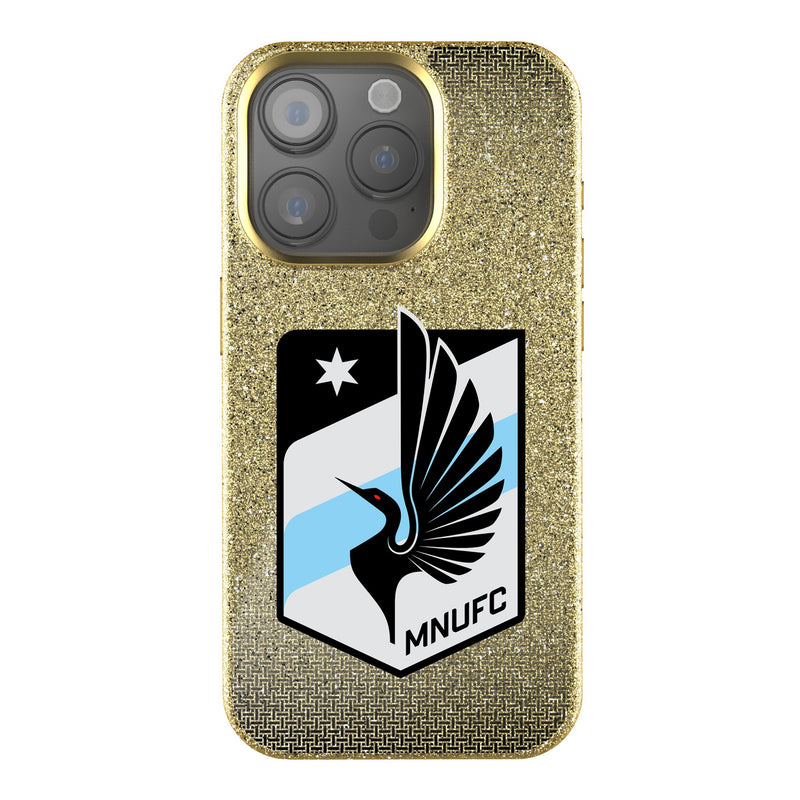 Minnesota United FC Linen iPhone Bling Phone Case for Apple iPhone
