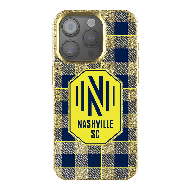 Nashville SC  Plaid iPhone Bling Phone Case