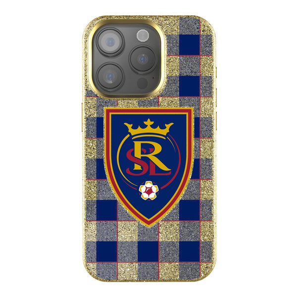 Real Salt Lake   Plaid iPhone Bling Phone Case